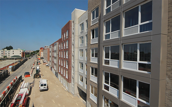 Prospect Plaza housing project under construction in Brooklyn’s Oceanhill-Brownsville neighborhood